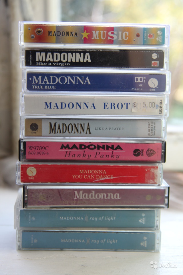Аудиокассеты Madonna 10 шт коллекционные в Москве. Фото 1