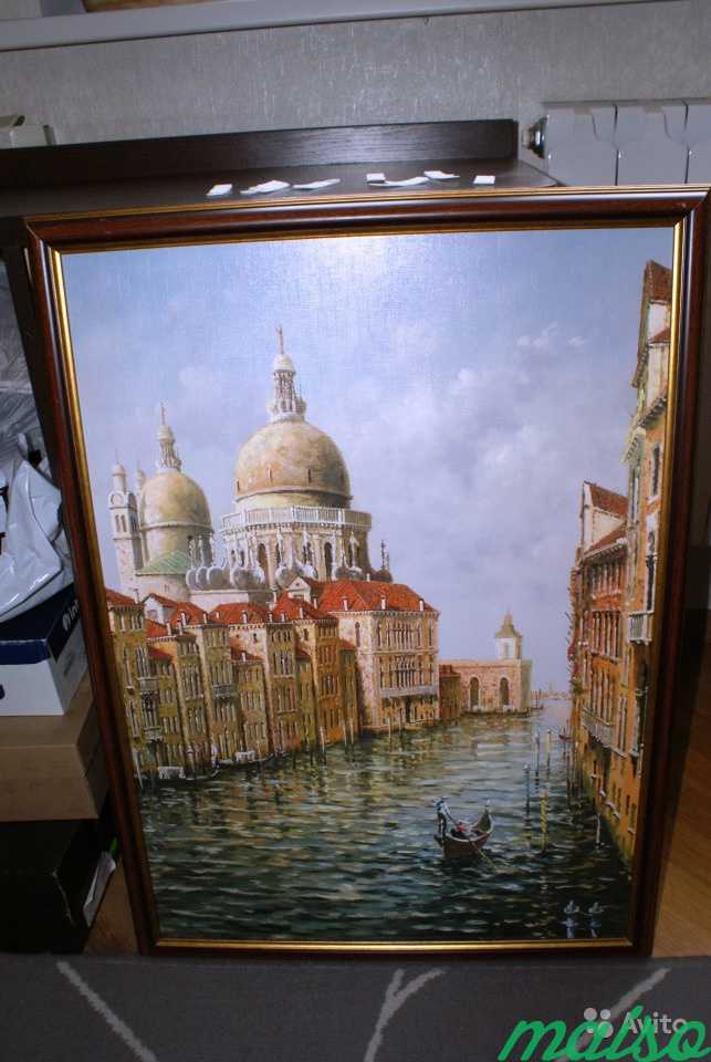 3 картины с подрисовкой в раме. Тема Venice в Москве. Фото 3
