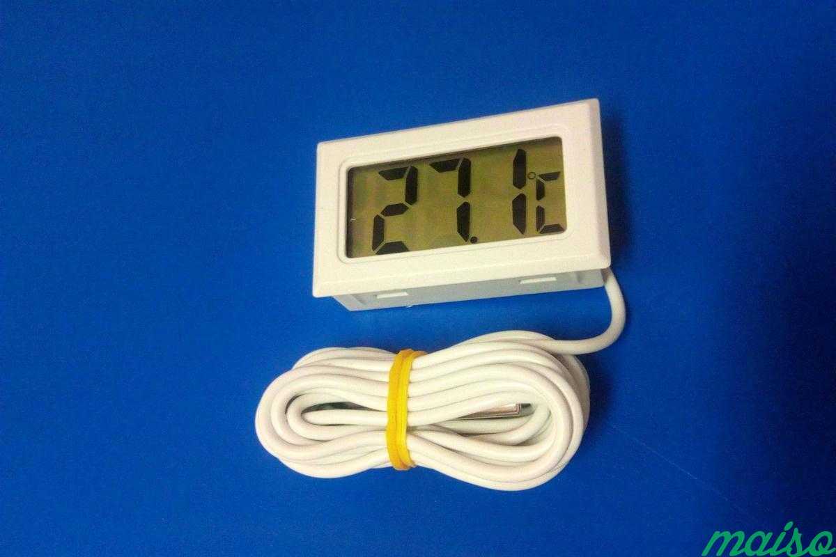 Сенсор 2м белый чёрный термометр цифровой в Москве. Фото 1