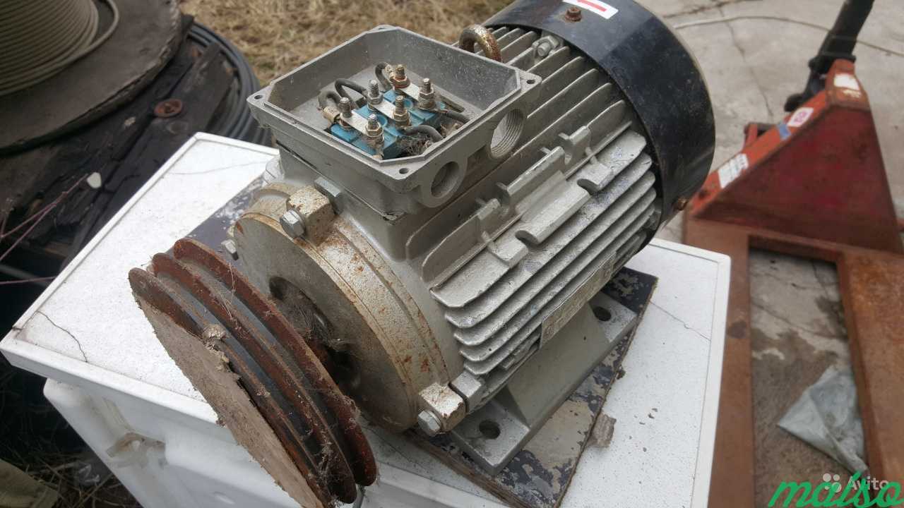 Электродвигатель стиралк MS112M-2 аир100 4,7.5 кВт в Москве. Фото 1