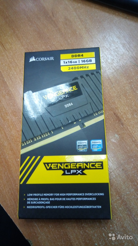 Модули памяти corsair Vengeance LPX 16Gb DDR4 в Москве. Фото 1