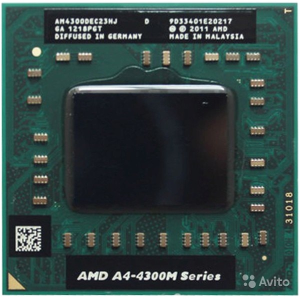 Процессор AMD A4-4300M AM4300DEC23HJ CP99 в Москве. Фото 1