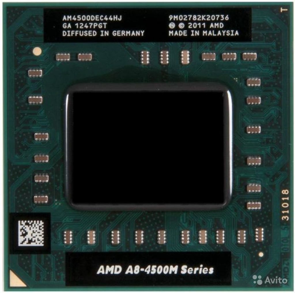 Процессор AMD A8-4500M AM4500DEC44HJ, CP21 в Москве. Фото 1