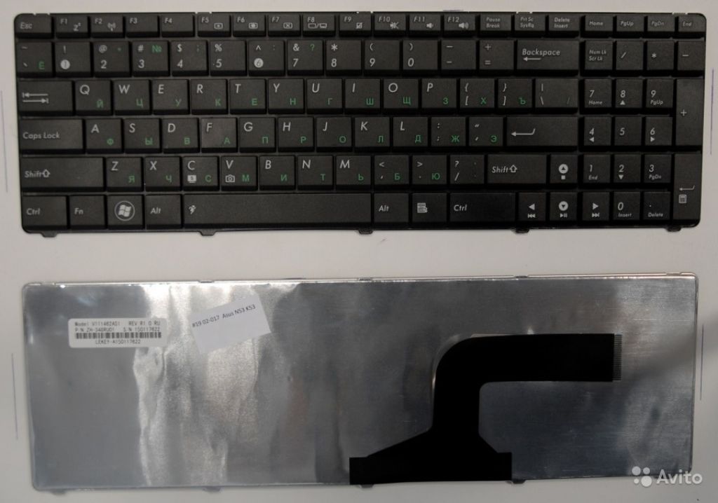 Клавиатура Asus N53, K53 черная в Москве. Фото 1