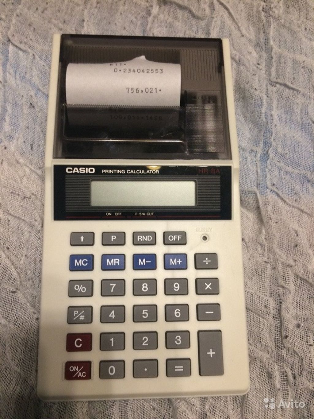Калькулятор casio HR-8A с принтером в Москве. Фото 1