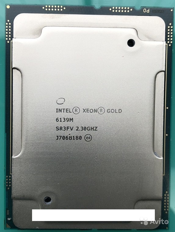 Intel Xeon Gold 6139M 18 core 2.3-3.7GHz 135W в Москве. Фото 1