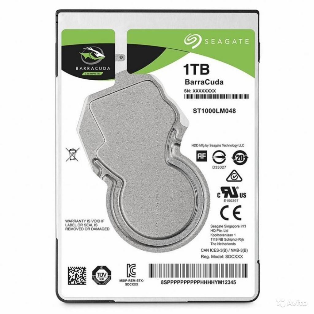 Жесткий диск Seagate BarraCuda 1TB ST1000LM048 в Москве. Фото 1