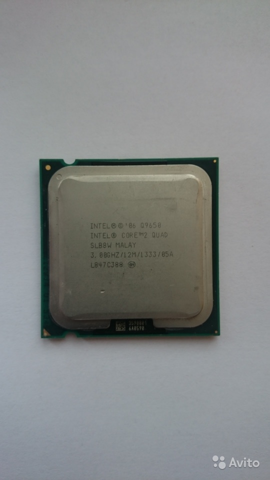 Процессор 4 ядра Intel Core 2 Quad Q9650 3GHz S775 в Москве. Фото 1