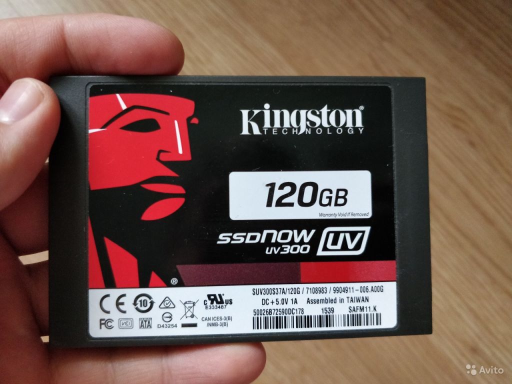Kingston UV300 SSD 120Gb в Москве. Фото 1