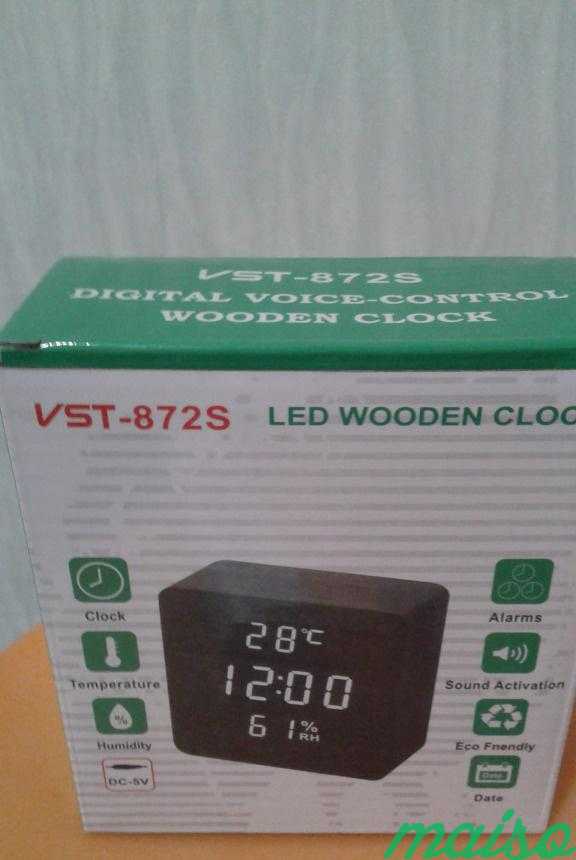Настольные электронные светодиодные часы VST-872S в Москве. Фото 7