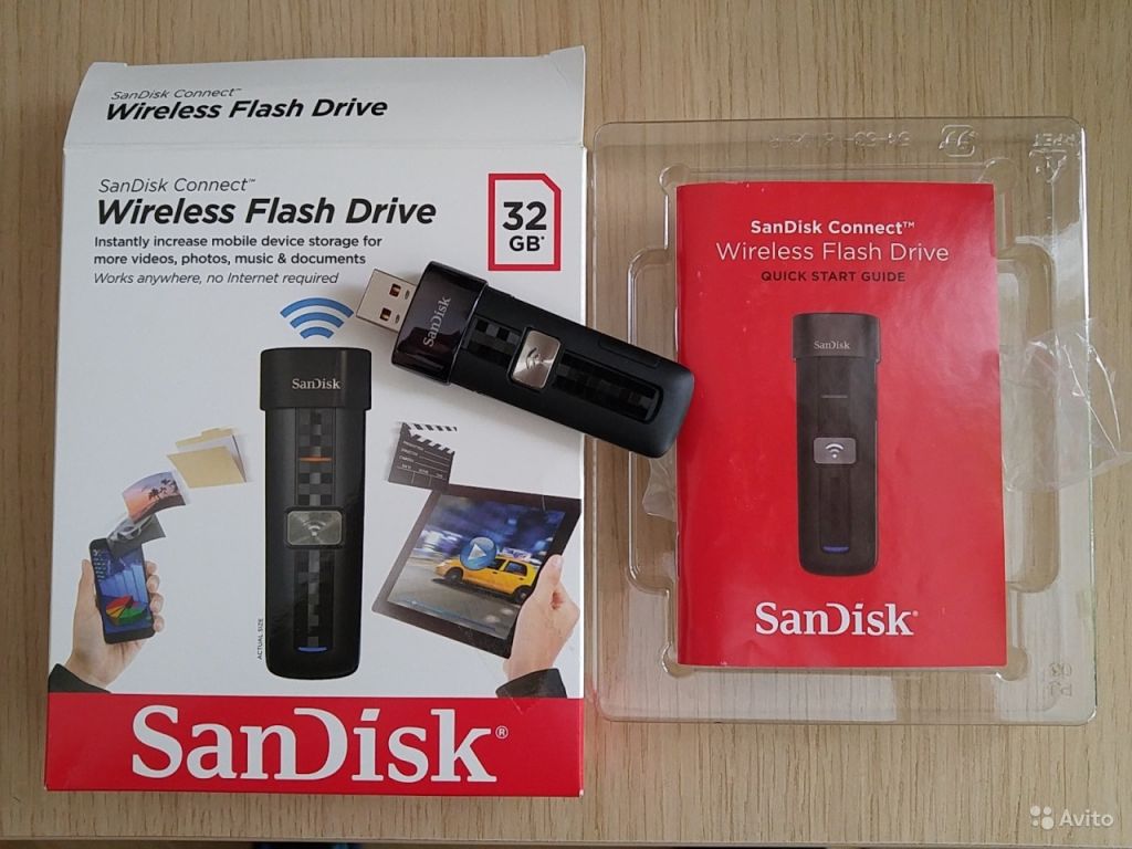 Sandisk Wireless Flash Drive 32Gb (флэшка с WiFi) в Москве. Фото 1