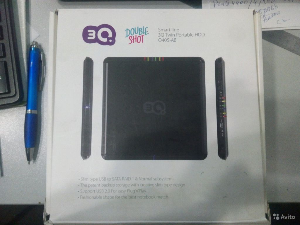 3Q Twin portable HDD O405-AB хранилище в Москве. Фото 1