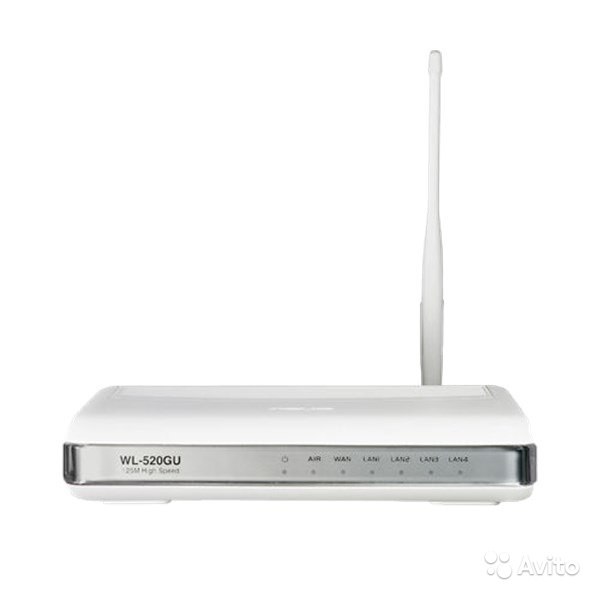 Роутер Asus WL-520GU Wi-Fi (wifi) в Москве. Фото 1