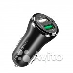 Usams 2 Port USB car charger Qualcomm QC3.0 Quick в Москве. Фото 1