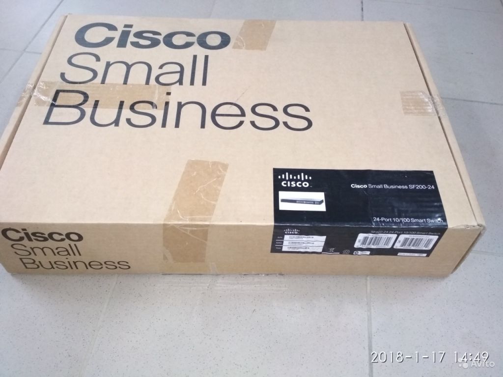 Новый Cisco Small Business 200Series SF200-24 в Москве. Фото 1