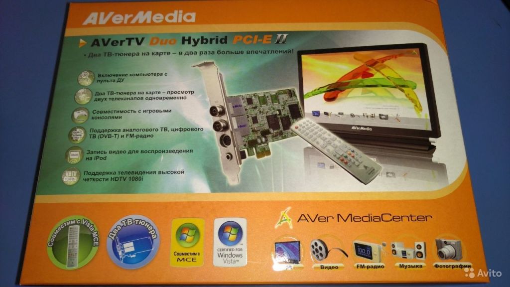 Гибридный двойной тюнер AverTV Duo Hybrid PCI-E II в Москве. Фото 1