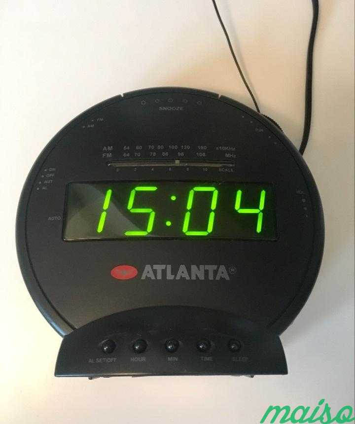 Радиочасы с будильником Atlanta AT-38 в Москве. Фото 1