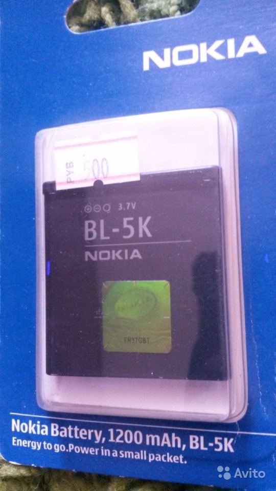 Аккумулятор BL-5K на Nokia в Москве. Фото 1