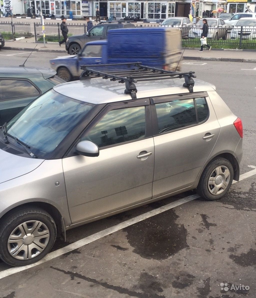 Багажник на крышу Шкода Фабия в Москве. Фото 1