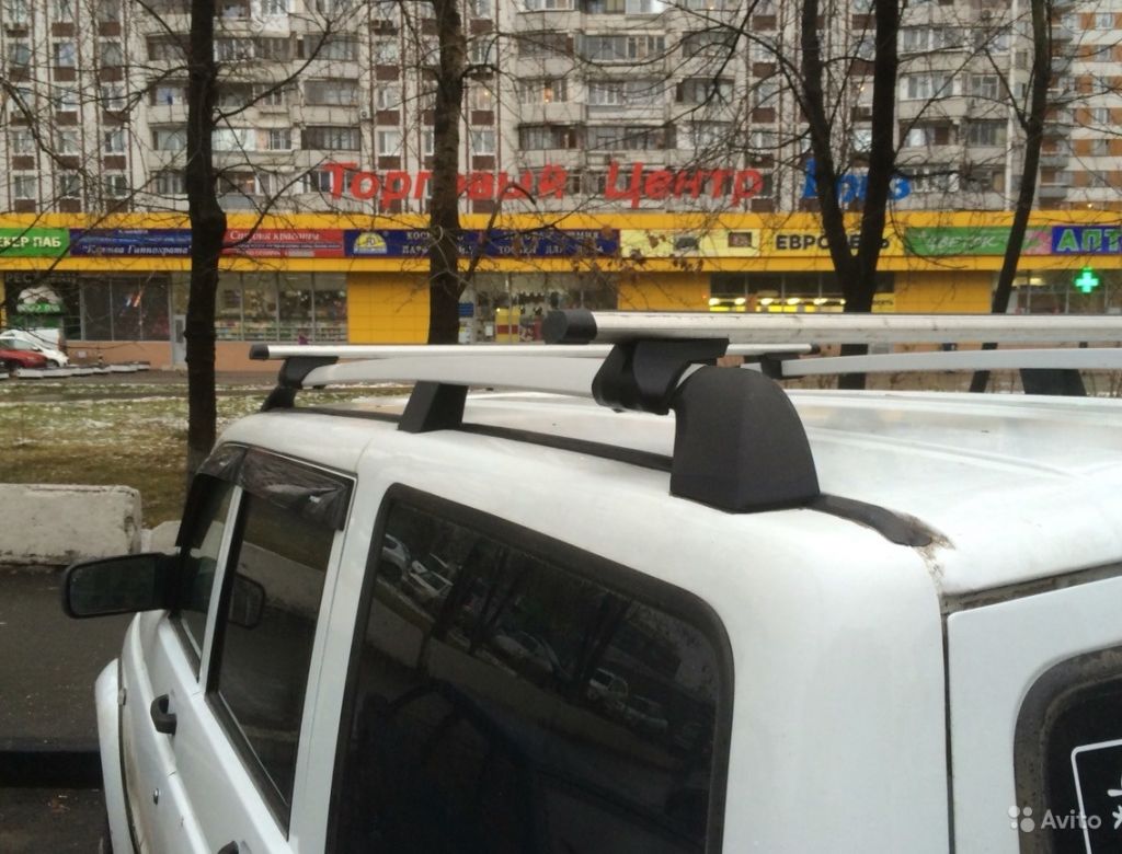 Багажник на рейлинги УАЗ Патриот в Москве. Фото 1