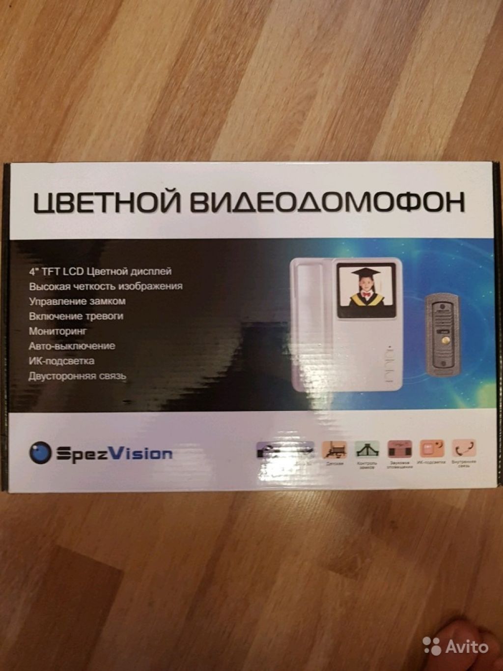 Цветной видеодомофон SpezVizion D440 новый в Москве. Фото 1