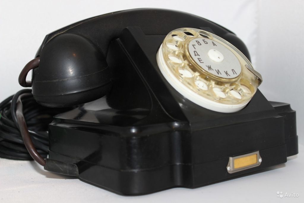 Телефон дисковый черный вторая половина XX века g5 в Москве. Фото 1