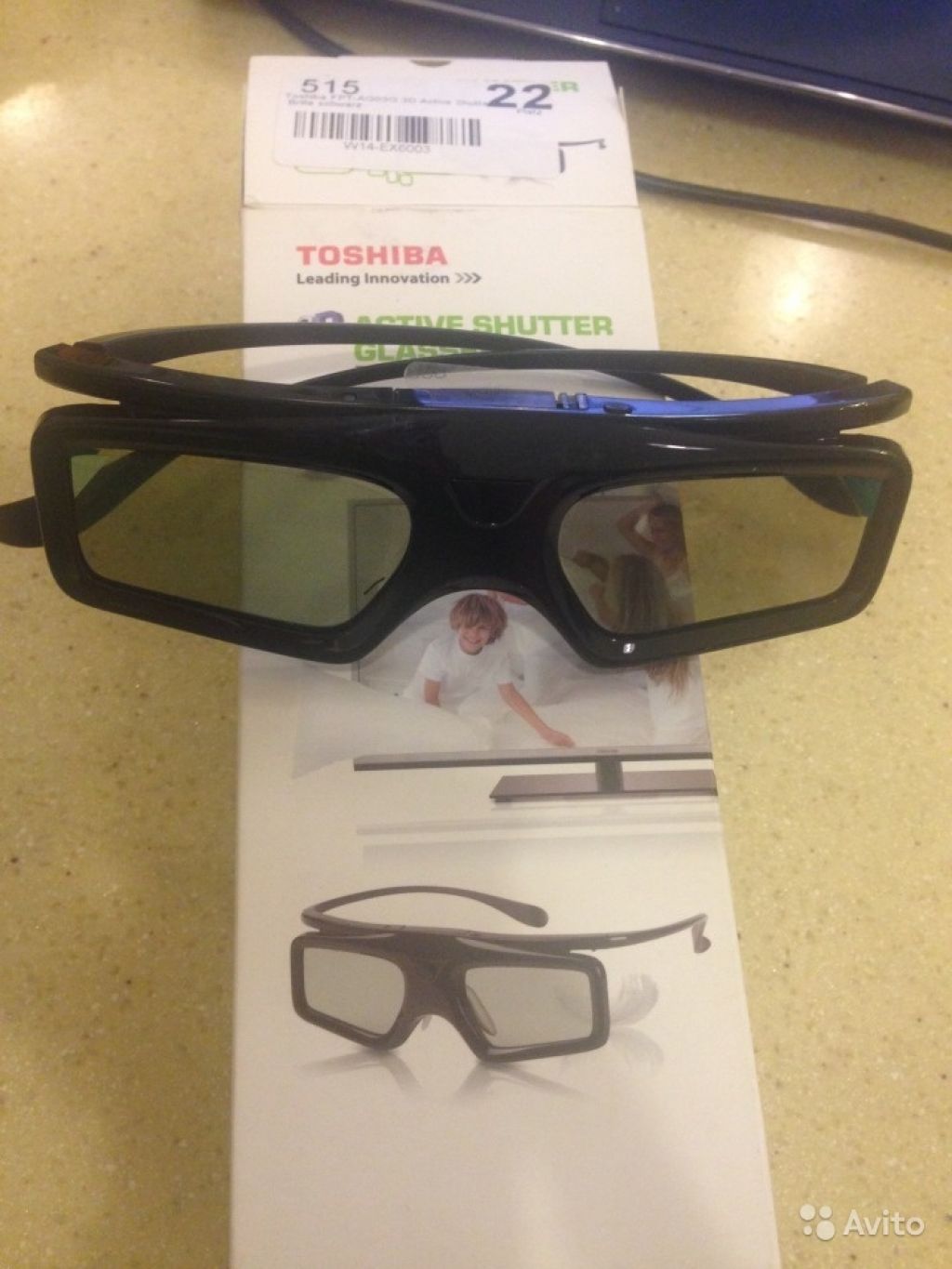 3D очки Toshiba FTP-AG03 новые в Москве. Фото 1