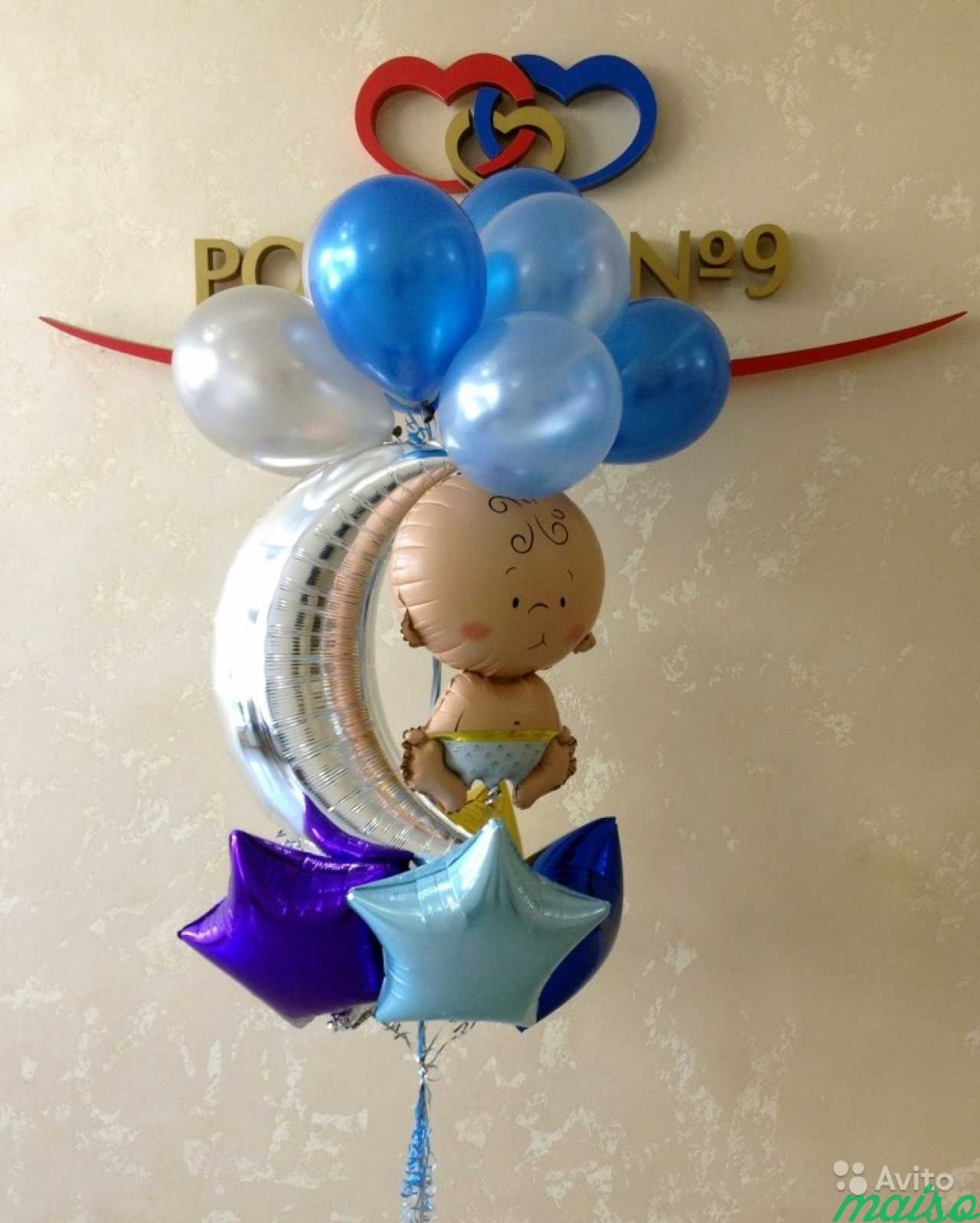 Воздушные шары на выписку из роддома в Санкт-Петербурге. Фото 2