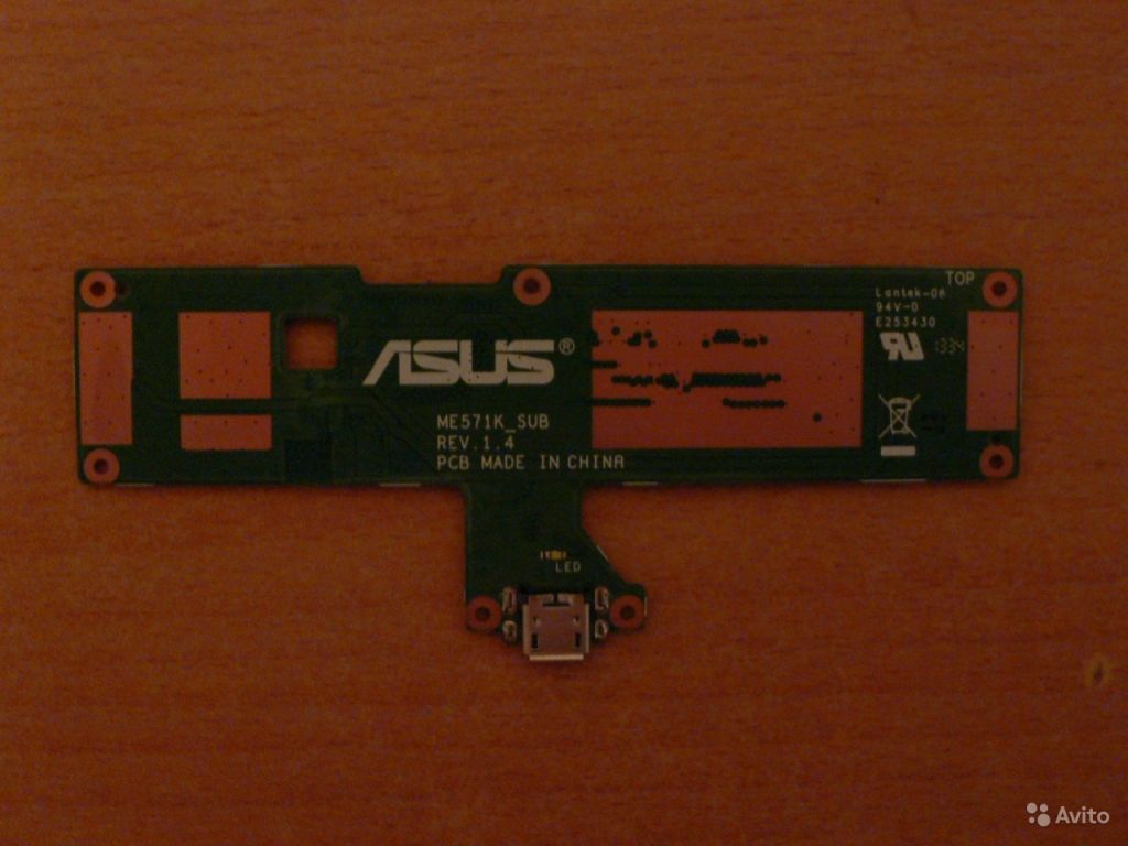 Asus Nexus 7 2013 ME571K плата тача и зарядки в Москве. Фото 1