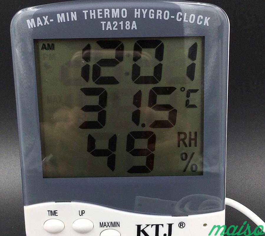 Термометр гигрометр KTJ TA218 c выносным датчиком в Москве. Фото 2
