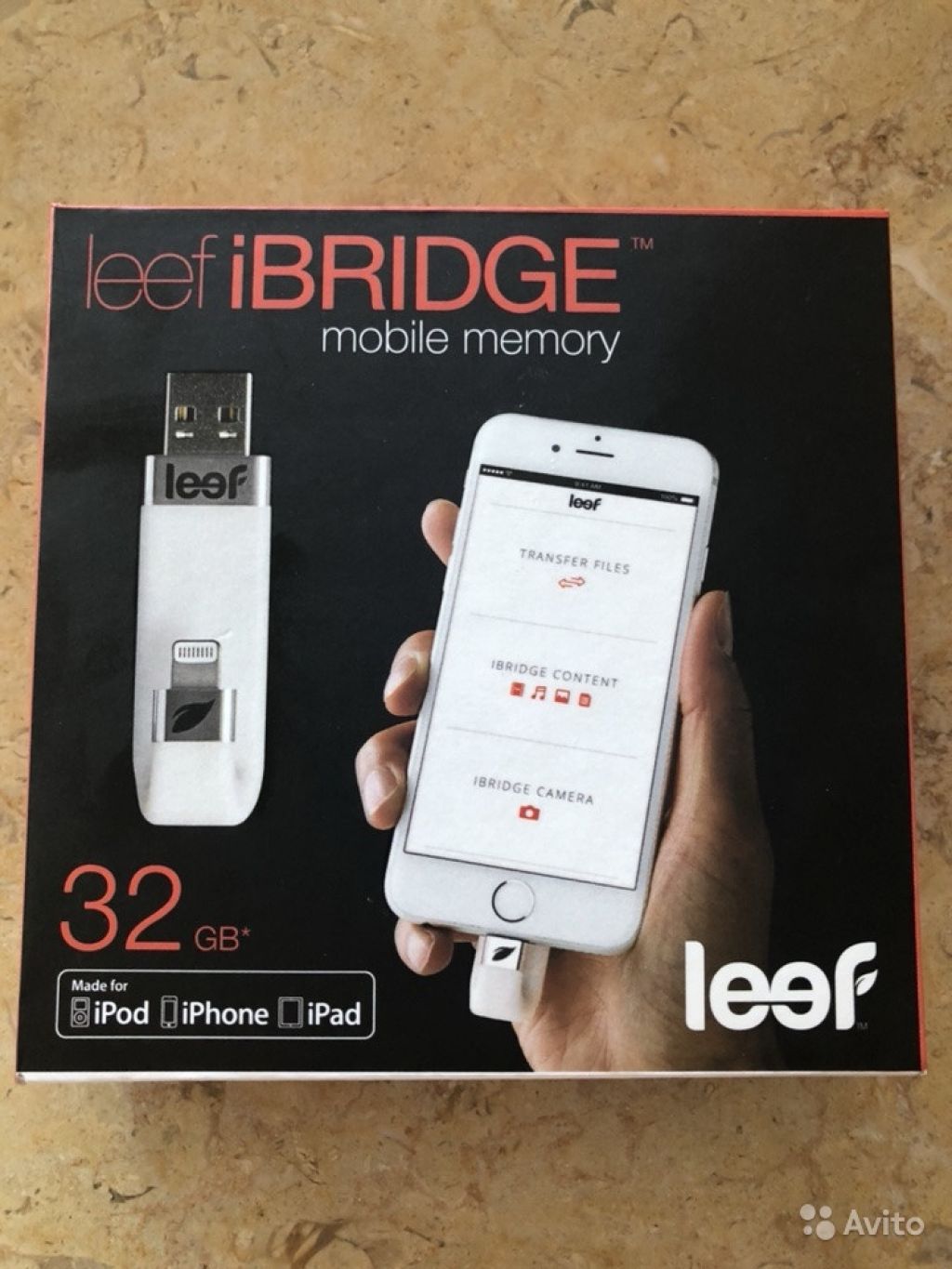 Флешка Leef iBridge 32гб, usb-накопитель в Москве. Фото 1