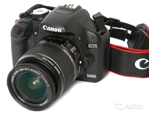 Зеркальный фотоаппарат canon EOS 500D 18-55 KIT в Москве. Фото 1