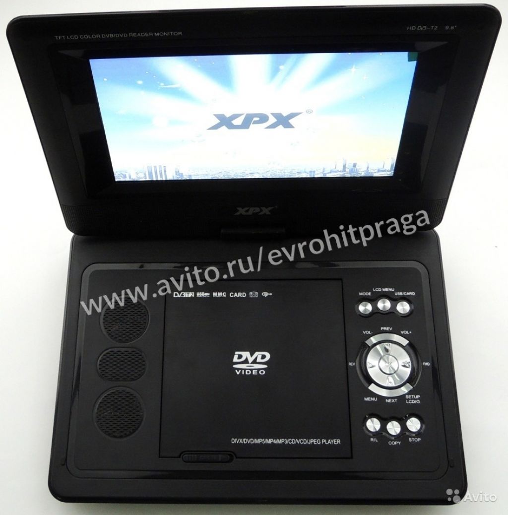 XPX EA-9088D C FM (DVB-T2) Цифровой DVD-плеер 9,8 в Москве. Фото 1