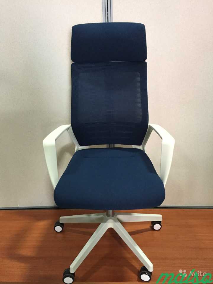 Компьютерные кресла новые цвет синий в Москве. Фото 1