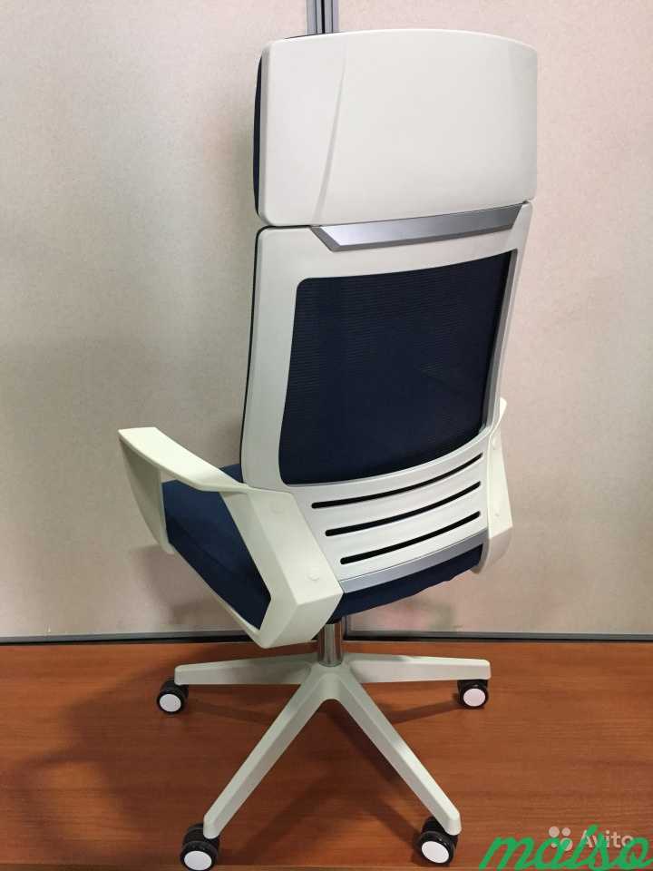 Компьютерные кресла новые цвет синий в Москве. Фото 3