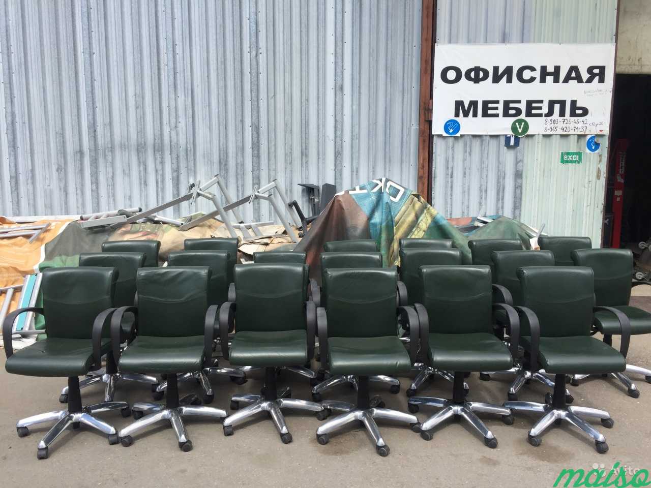 Кожаные кресла в приёмную, переговорную в Москве. Фото 1