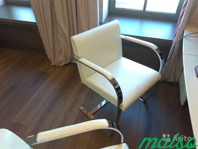 Кресла кожаные белого цвета, бренд Alivar в Москве. Фото 1