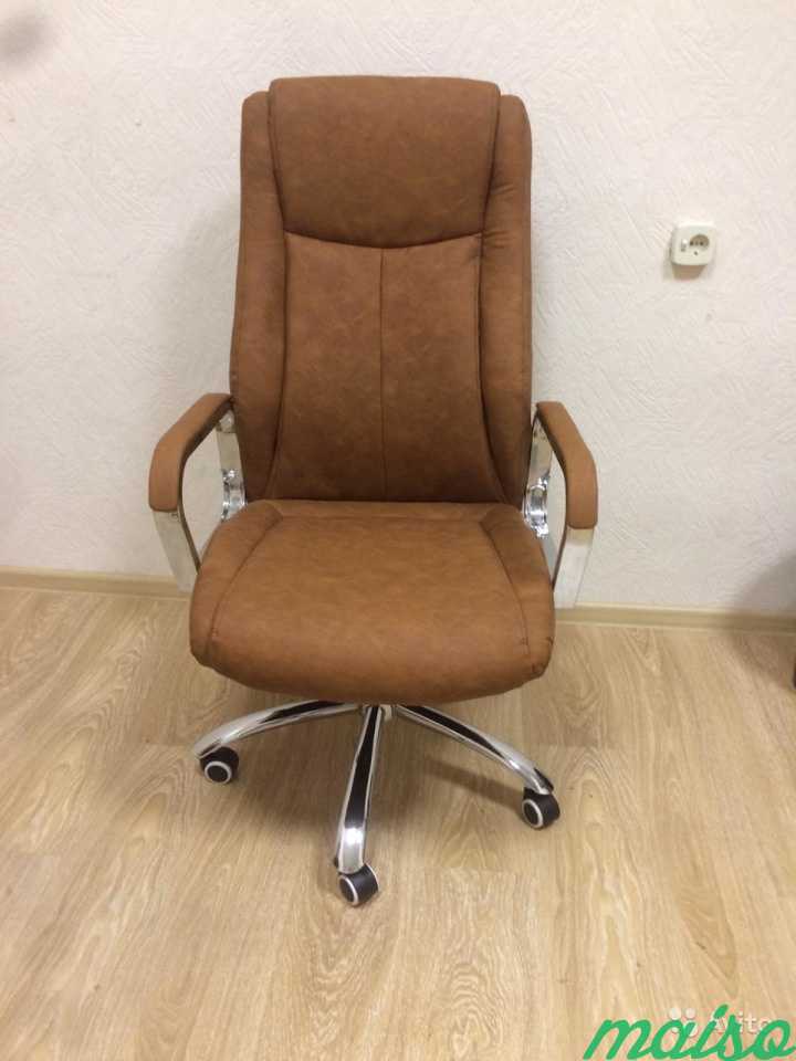 Новые компьютерные кресла, кожзам, модель 353 в Москве. Фото 1