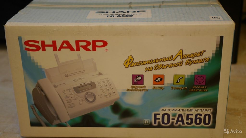 Факс-аппарат sharp FO-A560 в Москве. Фото 1