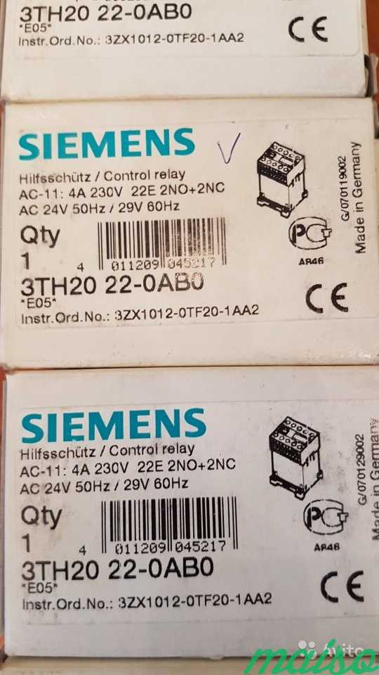 Контакторы/пускатели Siemens Sirius 1-200кВт Новые в Москве. Фото 7