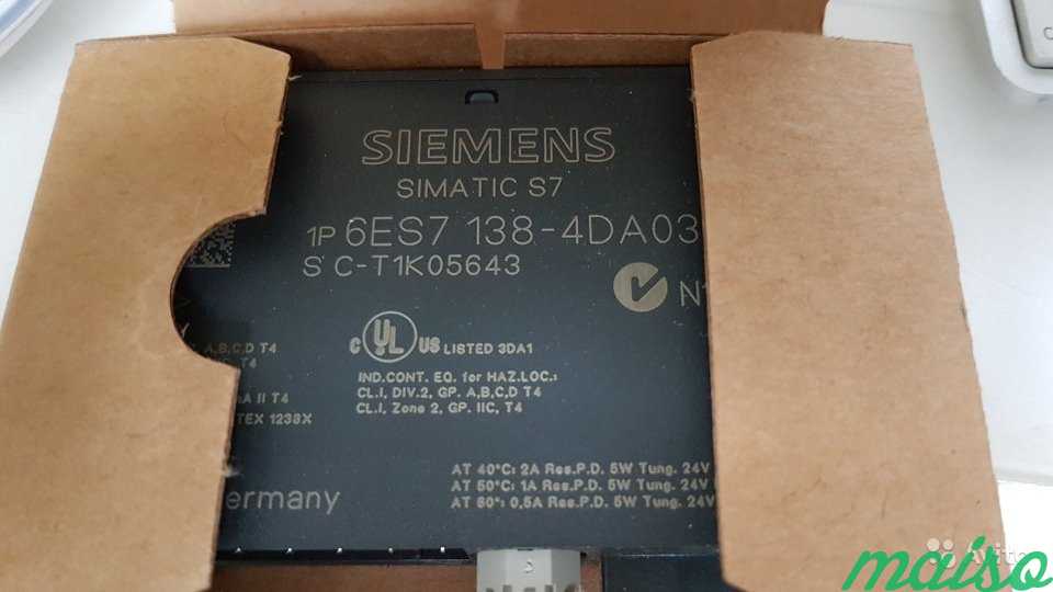 Siemens Simatic ET200S CPU Модули Новые в Москве. Фото 8