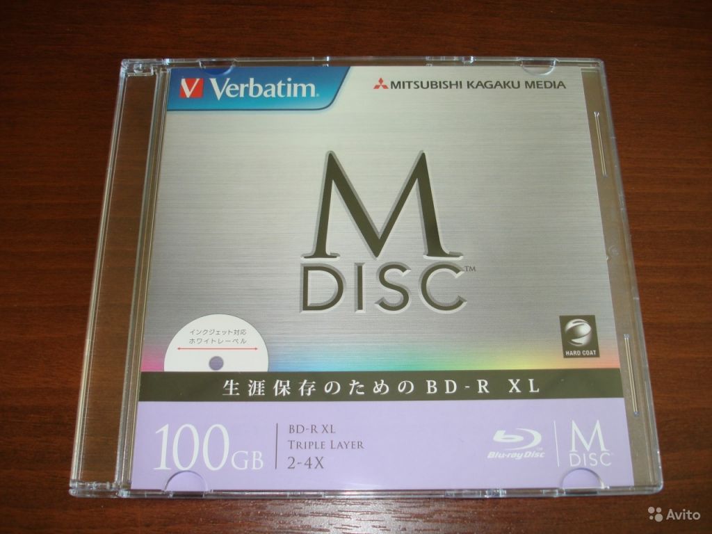Blu-ray диск 100 Гб 1000-летнего хранения M-Disc в Москве. Фото 1