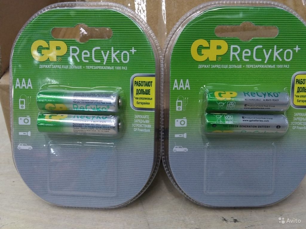 Аккумулятор GP 850 AAA. GP RECYKO 1000. GP AAA 1050. Батарейки в блистере.