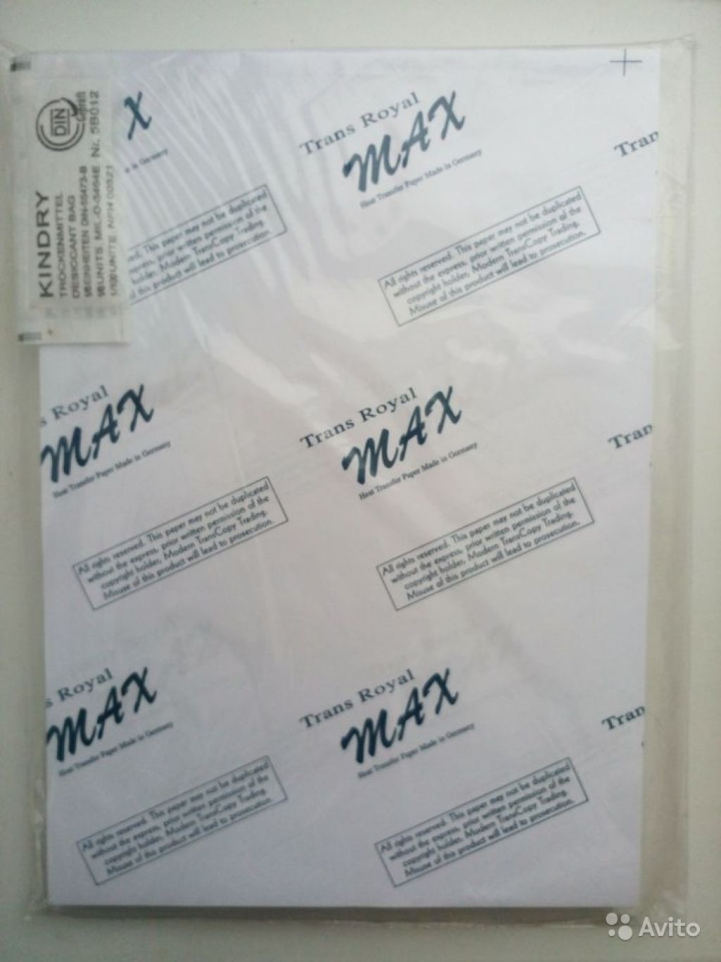 Термотрансферная бумага 100 листов А4 в Москве. Фото 1