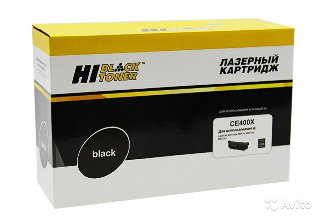 Картридж HP CE400X (507X) черный Hi-Black, совмест в Москве. Фото 1