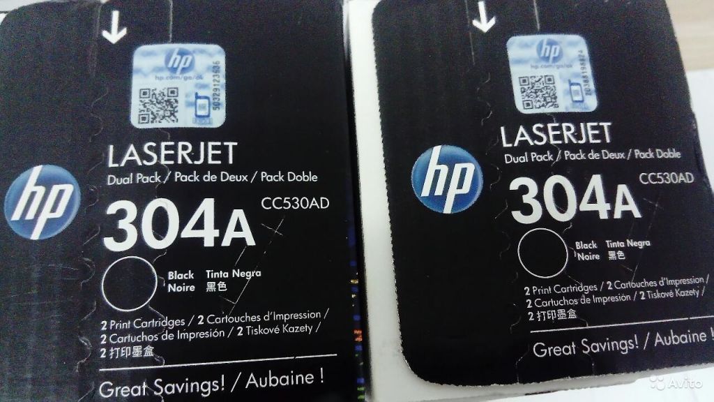 Двойные оригинальные картриджи HP в Москве. Фото 1