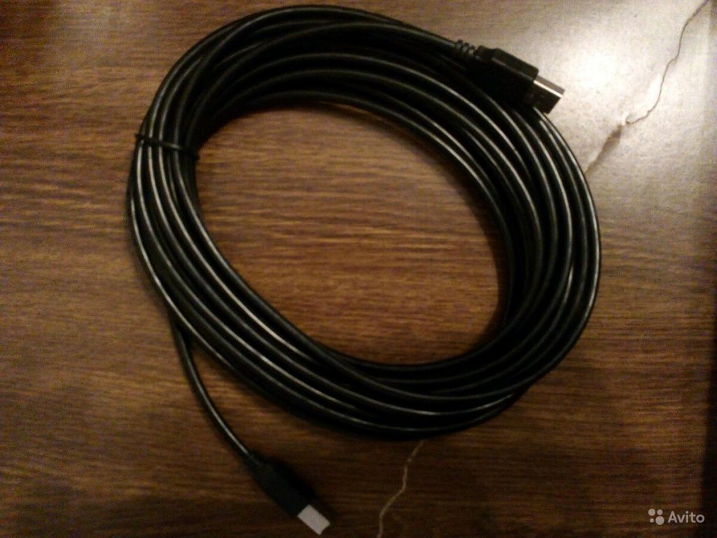 Авито кабель. Провод для принтера 12 метров.