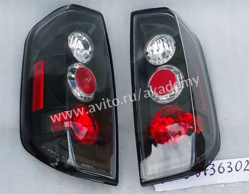 Nissan Navara фонари тюнинг черные комплект в Москве. Фото 1