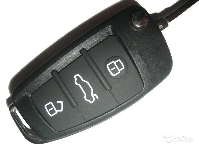 Audi A4 ключ 3 кнопки. Номер 8E0 837 220Q Европа в Москве. Фото 1