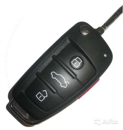 Audi ключ 3 кнопки+ panic. Номер 8E0 837 220 R США в Москве. Фото 1
